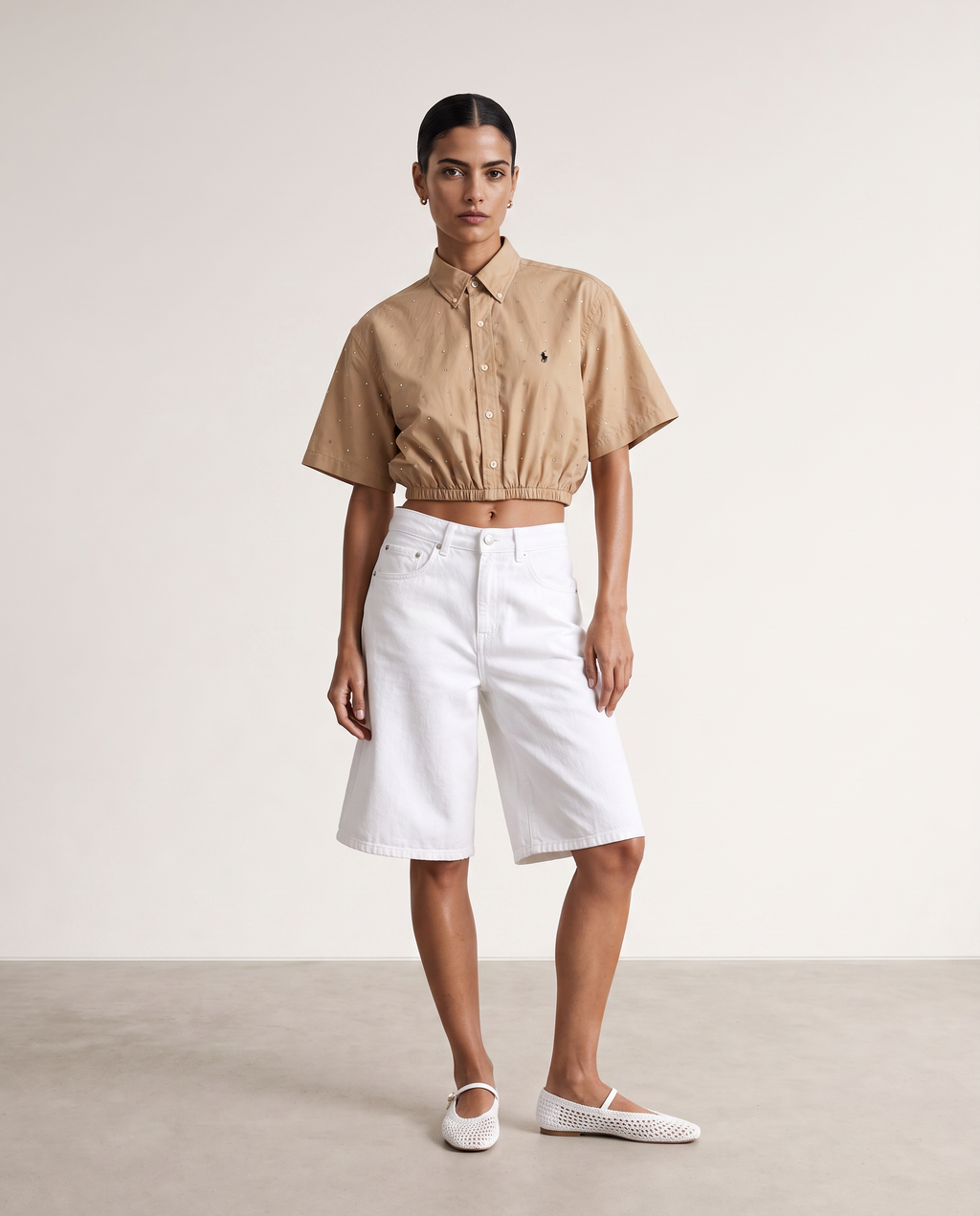 Ramatuelle Cropped Short Sleeve